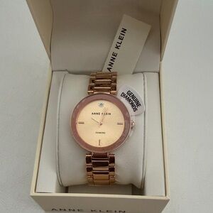 Anne Klein Rose Gold Diamond Watch